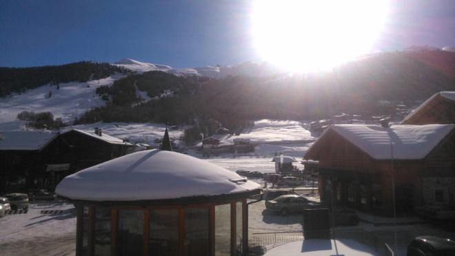 Early morning view from our balcony